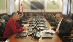 14 November 2014 The Chairman of the Agriculture, Forestry and Water Management Committee in meeting with the directors of the veterinary facilities - pounds from Sombor and Cuprija